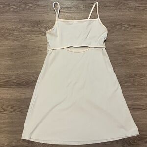 Blue Keyhole Athletic Dress